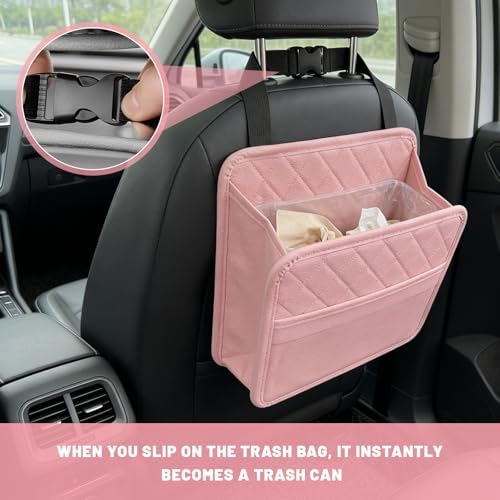 Car Seat Back Organizer, Waterproof Leather Auto Backseat Storage Pocket - Image 5