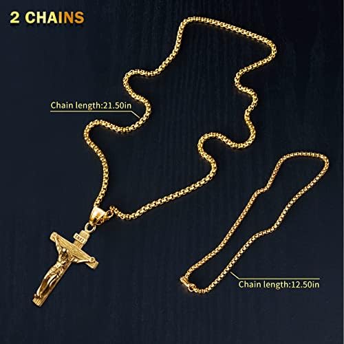 Cross Pendant for Car Rearview Mirror Charm Jesus Cross Necklace Jewelry Men - Image 4