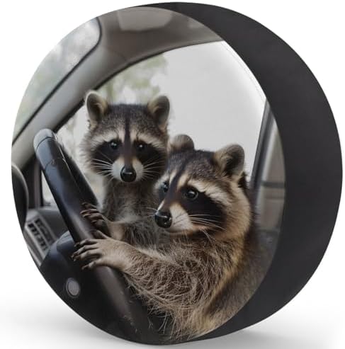 Raccoon Spare Tire Cover Waterproof Dust-Proof Spare Wheel Covers - Image 2