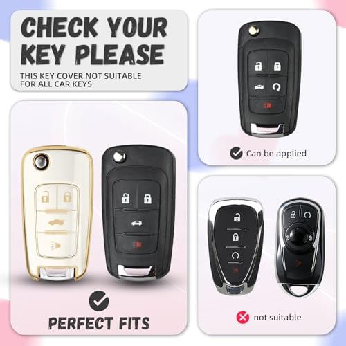 for Chevy Key Fob Cover, Premium Soft TPU Full Protection Key Cover - Image 2