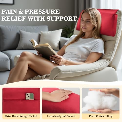Recliner Headrest Pillow, Adjustable Comfort Neck & Head Support Pillow - Image 5