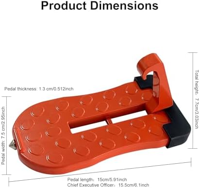 Car Door Step Ladder red - Image 5