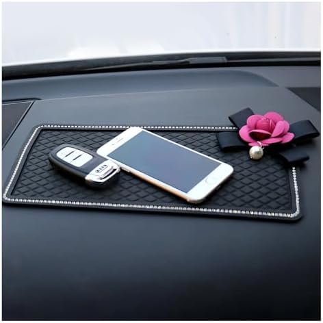Bling Car Dashboard Anti-Slip Mat, Rhinestone Auto Dash Phone Hold Sticky Pad - Image 5