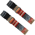 2 Pack Independence Day Luggage Straps 1.97 x 70.87 Inch Vintage Red White Blue by Cmialusie
