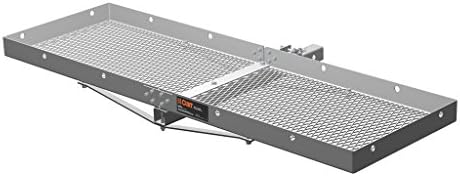 CURT 18100 Tray-Style Trailer Hitch Cargo Carrier, 500 lbs. Capacity, 60-Inch x - Image 2
