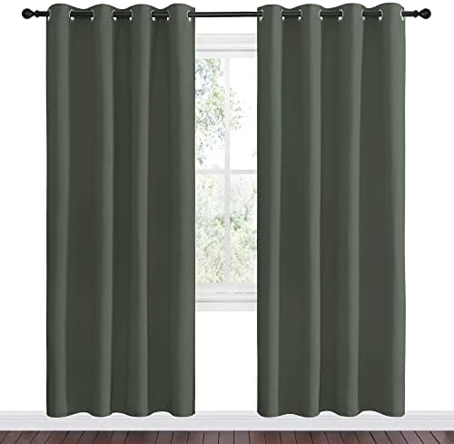 NICETOWN Dark Mallard Blackout Curtain Panel Grommet - Image 2