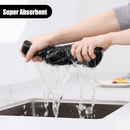 Homaxy Microfiber Kitchen Towels and Dishcloths Sets, 20 Pack - Image 3