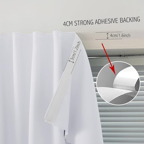 Self Adhesive Curtains Portable Blackout Curtain Simple and Easy to Install - Image 7