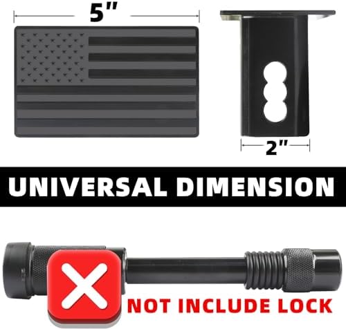 American Flag Trailer Hitch Cover - Image 3