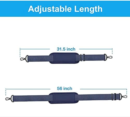 MOSISO 56 inch Shoulder Strap, Adjustable Soft Universal Non-Slip Strap - Image 3