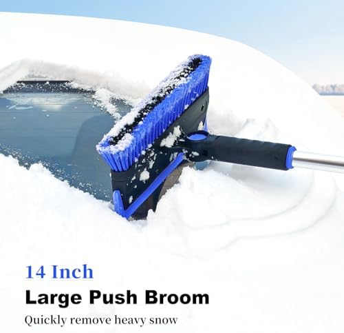 HEEYA 56 Inch Long Handle Snow Brush and Scraper - Image 3