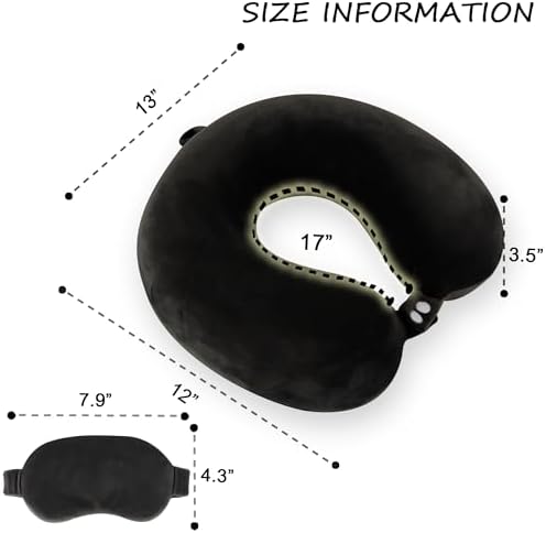 Sexysamba Pure Memory Foam Travel Pillow Set - Image 2