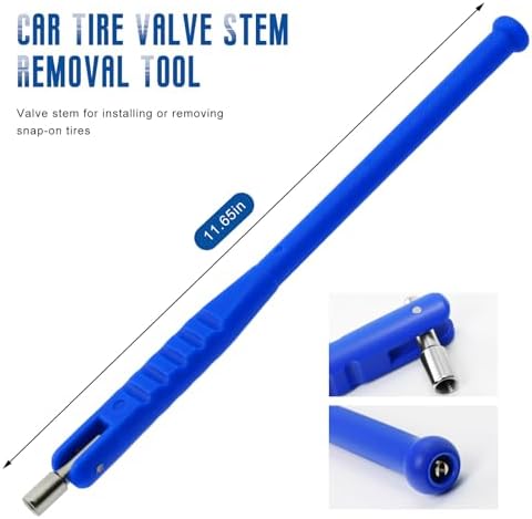 Tire Valve Stem Puller Tool, No Scratch Tire Valve Core Remover Straight Wheel - Image 2