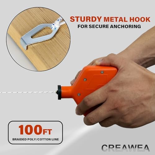 2PCS Heavy Duty Chalk Line, Professional Construction Marking Tool, 100-Foot - Image 5