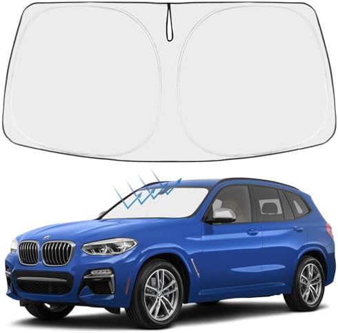 Proadsy Custom Fit 2018-2026 BMW X3 Windshield Sun Shade, Blocks Heat by Proadsy