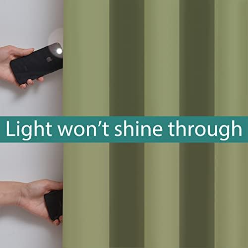 Yakamok 100% Blackout Window Curtain Panels, Heat and Full Light Blocking Drapes - Image 3