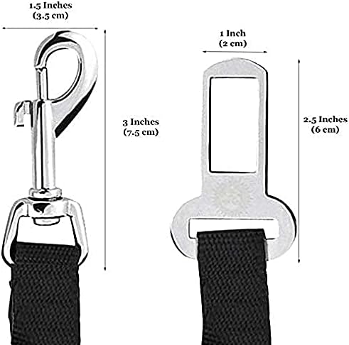 SunGrow Dog Seat Belt for Car, Adjustable Nylon Pet Seatbelt, Supports All Cars - Image 7
