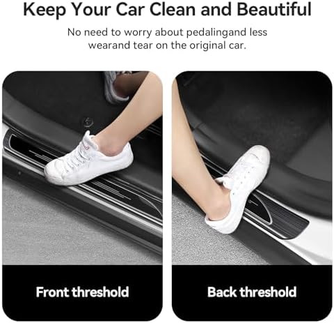 4PCS Door Sill Protector for Toyota 2025 2024 2023 2022 2021 2020 2019 RAV4 - Image 4