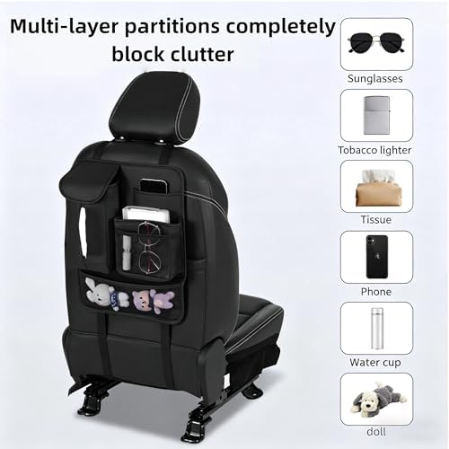Car Seat Back Organizer, Car Organizers and Storage, Suitable - Image 4