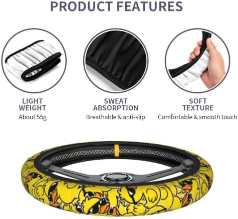 Duck Print Steering Wheel Cover Neoprene Car Steering Wheel Protector Covers - Image 2