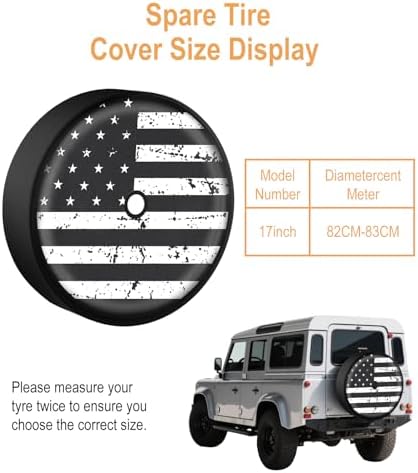 Vintage American Flag Spare Tire Cover - Image 6