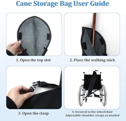 Cane Storage Bags with Adjustable Strap Design, Portable Walking Aid Storage Bag - Image 3