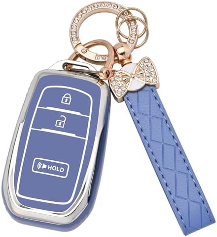 for Toyota Key fob Cover, 3 Buttons Soft TPU Key Fob Case by JAMCARI