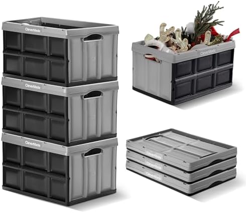 CleverMade Collapsible Storage Bin - 46L - Stone by CleverMade