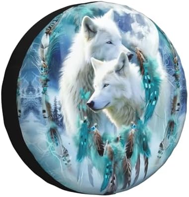Wolves Dreamcatcher Spare Tire Cover - Image 7