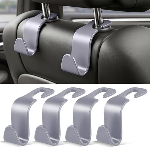 SINGARO 4 Pack Car Seat Headrest Hooks, Vehicle Back Seat Hanger Storage by SINGARO