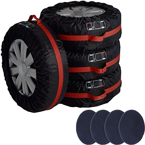 Tire Cover 4pcs Skyour Adjustable Waterproof Seasonal Spare Car Wheel Tire by Skyour