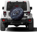 Spiral Galaxy and Stars Spare Tire Cover by Foruidea