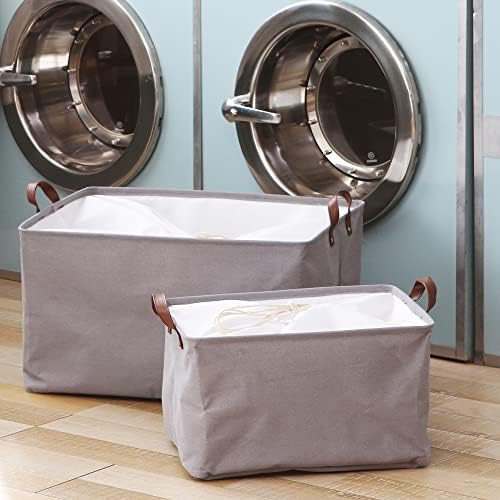 Hinwo 70L Extra Large Canvas Storage Bin - Image 2
