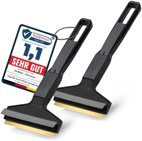 L&P Car Design A053-2 Pack Ice Scraper Brass Blade Original Murska from Europe by L+%26+P+Car+Design
