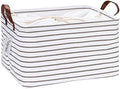 Hinwo 31L Large Canvas Storage Bin by Hinwo