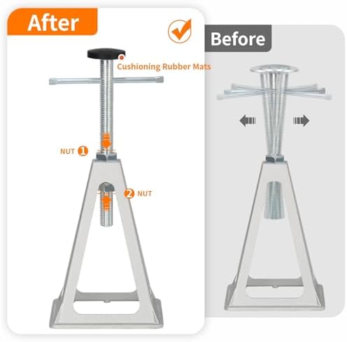 4PK RV Leveling & Stabilizer Jacks, 7900 lbs Camper Stack Jack Stands - Image 3