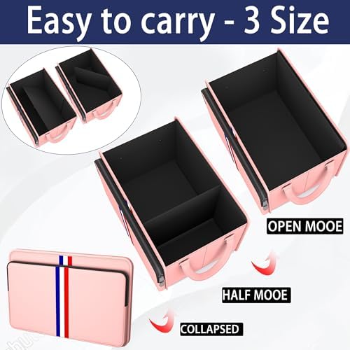 Homeve Trunk Organizer for Car, Waterproof Collapsible 3 Compartments Car - Image 3