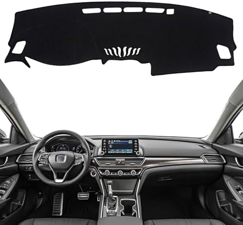 Dashboard Cover Dash Mat Fit for Ho-nda Accord 2022-2018, Car Dash Board Mat by KEYOOG