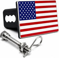 2" American Flag Metal Trailer Hitch Cover by AutoAccessores