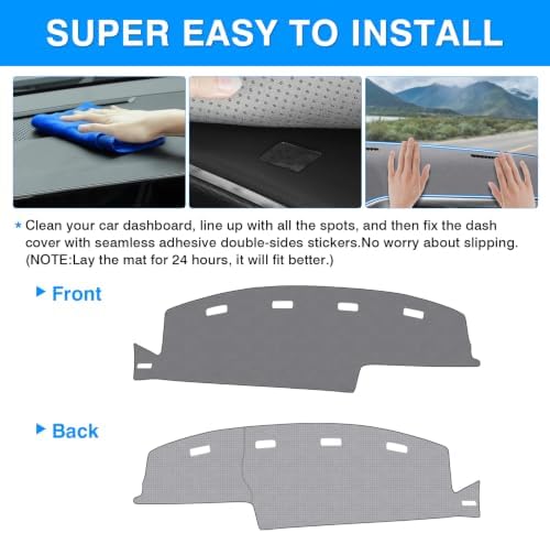 Autorder Gray Dashboard Cover Mat - Image 5