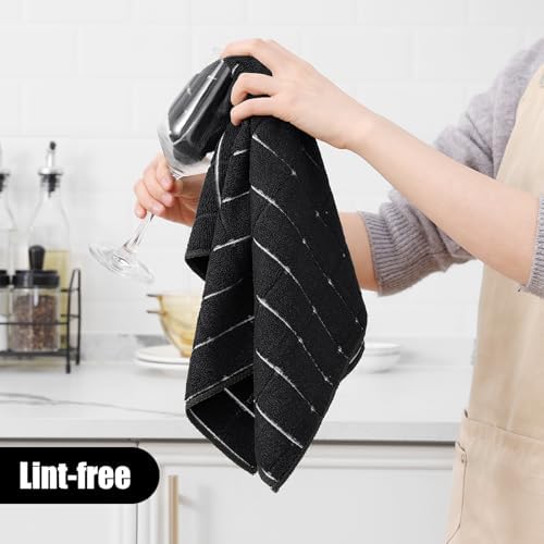 Homaxy Microfiber Kitchen Towels and Dishcloths Sets, 20 Pack - Image 4