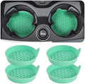 Zpana 4PCS Car Cup Holder Coasters, Silicone Non-Slip Vehicle Cup Recessed Mats by Zpana