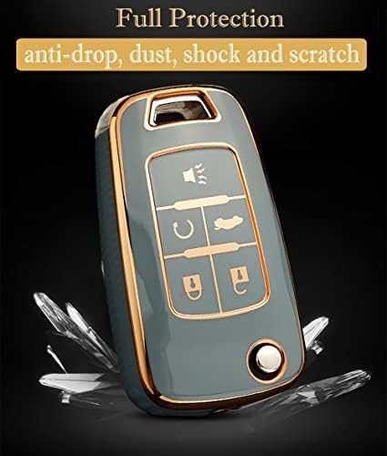 for Chevy Key Fob Cover with Keychain, Premium TPU Full Protection Key Fob Case - Image 3