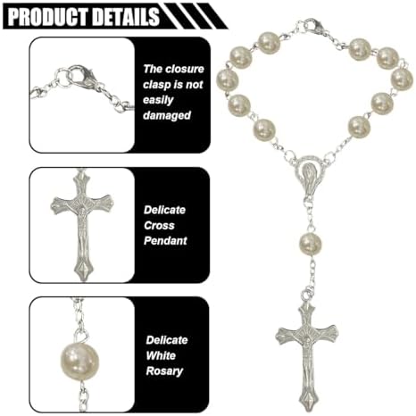 smilfuy 2PCS Car Rosary for Rearview Mirror - Image 3