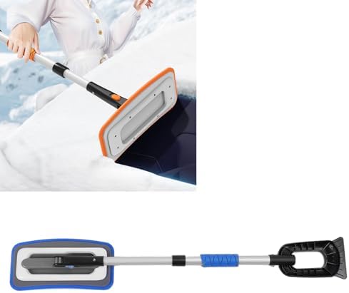 Heavy - Duty Aluminum Ice Scraper Snow Brush, Efficient Snow Removal Kit - Image 6