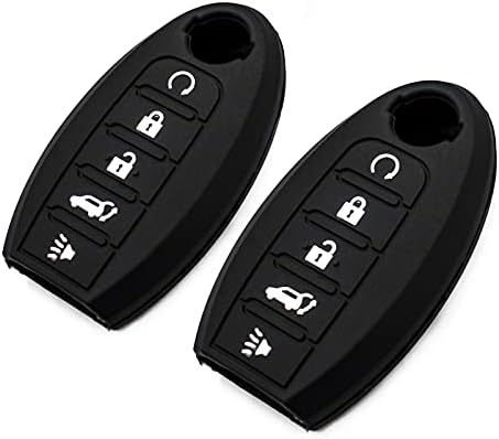 Silicone Key Fob Cover Fit for Nissan Armada Murano Rogue Maxima Altima by EYANBIS