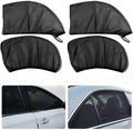 4 PCS Car Window Sun Shade Cover, Breathable Mesh Side Window Sunshades by Unknown