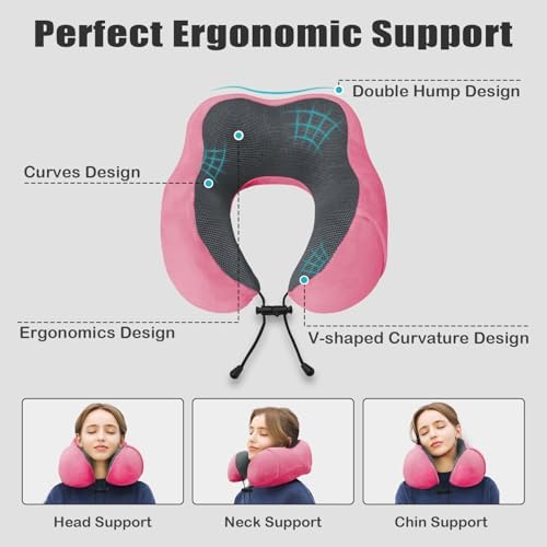 Travel Pillow, Memory Foam Neck Pillow - Image 4