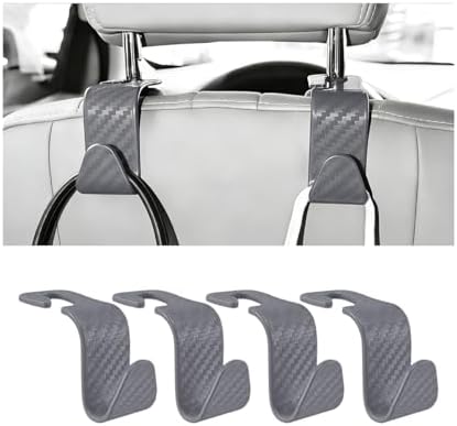 4PCS Car Seat Headrest Hook, Automotive Back Seat Storage Holder Hanger by ANFTDCO