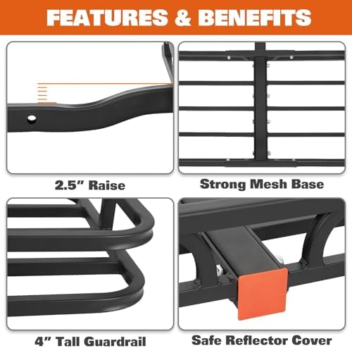 WEIZE Hitch Cargo Carrier Basket - Image 4